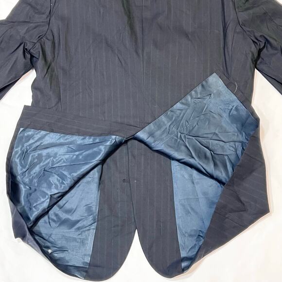 Chaps By Ralph Lauren Virgin Wool Blazer Large Blue Button Pockets Nordstroms - Picture 7 of 14